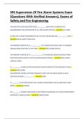 S95 Supervision Of Fire Alarm Systems Exam
