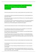 ENGL1101-Composition and Rhetoric - Grammar Quiz 1 And Complete Answers&period;