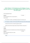 BIOL 250 Quiz 3 - DNA Replication and Cell Biology Concepts Questions and Answers with Complete Solutions 100&percnt; Correct &vert; New 2025-2026 Update
