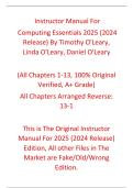 Instructor Manual Computing Essentials 2025 &lpar;2024 Evergreen Release&rpar; By Timothy O'Leary&comma; Linda O'Leary&comma; Daniel O'Leary