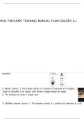 BSIS Firearms Training Manual exam graded A&plus;