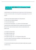 ACTUAL 2025&sol;2026 CCA Practice Exam Graded A&plus;