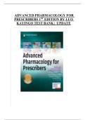 Advanced Pharmacology for Prescribers &ndash; 1st Edition &lpar;Luo & Kayingo&rpar; &vert; Updated Test Bank