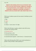 NREMT EMS OPERATIONS EXAM NEWEST 2025 ACTUAL EXAM TEST BANK&vert; COMPLETE 250 REAL EXAM QUESTIONS AND CORRECT DETAILED ANSWERS &lpar;VERIFIED ANSWERS&rpar; GRADED A&plus; &vert; NREMT EMS EXAM REVIEW 2025 &lpar;MOST RECENT&excl;&excl;&rpar;
