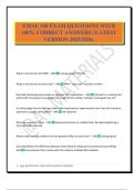 EMAE 160 EXAM QUESTIONS WITH 100&percnt; CORRECT ANSWERS &vert; LATEST VERSION 2025&sol;2026&period;