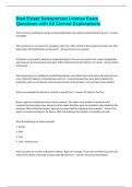 Real Estate Salesperson License Exam Questions with All Correct Explanations