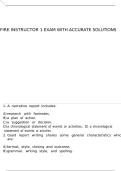 Fire Instructor 1 exam with accurate solutions