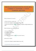 FDCPA EXAM QUESTIONS WITH 100&percnt; CORRECT ANSWERS &vert; LATEST VERSION 2025&sol;2026&period;