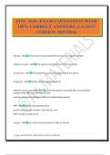 FINC 3610- EXAM 2 QUESTIONS WITH 100&percnt; CORRECT ANSWERS &vert; LATEST VERSION 2025&sol;2026&period;
