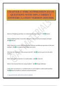 CHAPTER 17 FIRE SUPPRESSION EXAM QUESTIONS WITH 100&percnt; CORRECT ANSWERS &vert; LATEST VERSION 2025&sol;2026&period;