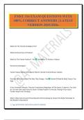 FMST 316 EXAM QUESTIONS WITH 100&percnt; CORRECT ANSWERS &vert; LATEST VERSION 2025&sol;2026&period;