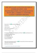 FSC 325 EXAM 3 CONTINUOUS HEAT STERILIZATION AND PASTEURIZATION&period; EXAM QUESTIONS WITH 100&percnt; CORRECT ANSWERS &vert; LATEST VERSION 2025&sol;2026&period;