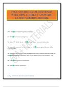 FSCC COURSE EXAM QUESTIONS WITH 100&percnt; CORRECT ANSWERS &vert; LATEST VERSION 2025&sol;2026&period;