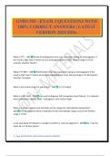 GNRS 555 - EXAM 3 QUESTIONS WITH 100&percnt; CORRECT ANSWERS &vert; LATEST VERSION 2025&sol;2026&period;
