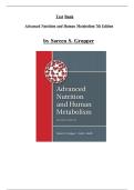 Test Bank for Advanced Nutrition and Human Metabolism 7th Edition by Sareen S&period; Gropper&comma; Chapter 1-14