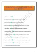 GNRS 5669 EXAM &num;1 BLUEPRINT AND KEY TOPICS