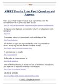 ABRET Practice Exam Part 1 Questions and  Answers