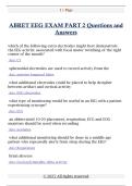 ABRET EEG EXAM PART 2 Questions and  Answers 