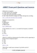 ABRET Exam part2 Questions and Answers 