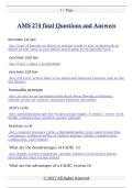 AMS 274 final Questions and Answers