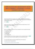 ISDS 3115 EXAM 2 QUESTIONS WITH 100&percnt; CORRECT ANSWERS &vert; LATEST VERSION 2025&sol;2026&period;
