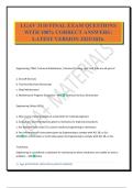 LGAV 3110 FINAL EXAM QUESTIONS WITH 100&percnt; CORRECT ANSWERS &vert; LATEST VERSION 2025&sol;2026&period;