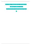 Test Bank - Biology&colon; The Core 3rd Edition by Eric Simon&comma; All 1-12 Chapters Covered With Questions And Verified Solutions With Rationales And Case Study&period;