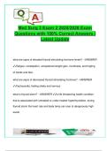 Med Surg 3 Exam 2 Study Guide &vert; 2025&sol;2026 &vert; 100&plus; Verified Q&A &vert; Thyroid Disorders&comma; Diabetes&comma; GI & Hepatic Conditions&comma; Pancreatitis&comma; Obesity&comma; Endocrine Crisis &vert; Nursing 405