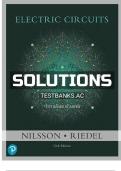 Solutions Manual for Electric Circuits 12th Edition by Nilsson &ndash; Complete Step-by-Step Solutions PDF