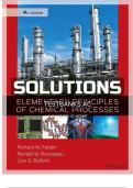 Solutions Manual &ndash; Elementary Principles of Chemical Processes 4th Edition by Felder &vert; Complete Answers PDF