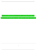 TDLR EYE LASH EXTENSIONS WRITTEN EXAM AND ANSWERS QUICK REVISION TEST ALREADY GRADED A&plus;