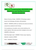 NUR 111 Fundamentals Final Exam 2025&sol;2026 &ndash; 120 Verified Q&A on Ethics&comma; Communication&comma; PPE&comma; Patient Safety & More &vert; Graded A&plus;