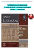 Gordis Epidemiology &ndash; 6th Edition by Celentano &ndash; Complete Test Bank &lpar;Chapters 1&ndash;20&rpar;