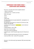 Emergency Medicine NBME Form 1 &lpar;2025&rpar; &vert; Complete Questions and Verified Answers