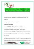 NURS 250 Exam Three &lpar;2025&sol;2026&rpar; &vert; 100&plus; Verified Questions & Answers &vert; Cultural Competence&comma; Ethics&comma; Legal Issues&comma; ANA Code&comma; Bioethics&comma; Malpractice&comma; Informed Consent