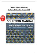 Modern Physics&comma; 6th Edition &ndash; Tipler & Llewellyn &ndash; Complete Solutions Manual &lpar;All 13 Chapters&rpar;