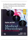 Test Banks For Guyton and Hall Textbook of Medical Physiology 14th Edition by John E&period; Hall&semi; Michael E&period; Hall&comma; Chapters 1 - 86 