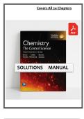 Solution Manual for Chemistry&colon; The Central Science&comma; Global Edition &lpar;15th Edition&comma; 2022&rpar; by Brown&comma; LeMay&comma; Bursten&comma; Murphy&comma; and Woodward