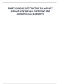 EDAPT-CHRONIC OBSTRUCTIVE PULMONARY DISEASE &lpar;COPD&rpar; EXAM QUESTIONS AND ANSWERS 100&percnt; CORRECT&excl;&excl;