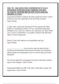 MHA 701 - ORG BEHAVIOR COMPREHENSIVE EXAM  QUESTIONS WITH DETAILED VERIFIED AND 100&percnt;  ACCURATE ANSWERS BRAND NEW EXAM ALREADY  GRADED &lpar;A&plus; PASS&rpar; 