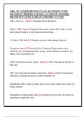 MHA 701 COMPREHENSIVE EXAM QUESTIONS WITH  DETAILED VERIFIED AND 100&percnt; ACCURATE ANSWERS  BRAND NEW EXAM ALREADY GRADED &lpar;A&plus; PASS&rpar;