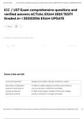 ICC &sol; UST Exam comprehensive questions and verified answers ACTUAL EXAM 2025 TEST&excl;&excl; Graded A&plus; &vert; 2025&vert;2026 EXAM UPDATE