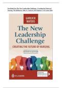 Test Bank For The New Leadership Challenge &semi; Creating the Future of Nursing&comma; 7th Edition by Abby E&period; Garlock &vert;All Chapters 1-11&vert; Latest 2026