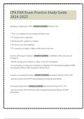 CPA FAR Exam Practice Study Guide 2024-2025