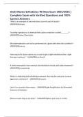 Utah Master Esthetician Written Exam 2025&sol;2026 &vert; Complete Exam with Verified Questions and 100&percnt; Correct Answers