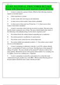 ATI RN MATERNAL PROCTORED RETAKE Exam with Questions and Answers Latest 2025 A&plus;