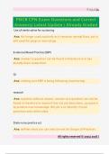 PNCB CPN Exam Questions and Correct  Answers&sol; Latest Update &sol; Already Graded 
