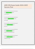 AUD CPA Exam Guide 2024-2025 Success Test 