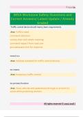 IMSA workzone Questions and Correct  Answers&sol; Latest Update &sol; Already Graded