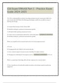 CIA Exam UWorld Part 1 - Practice Exam Guide 2024-2025 